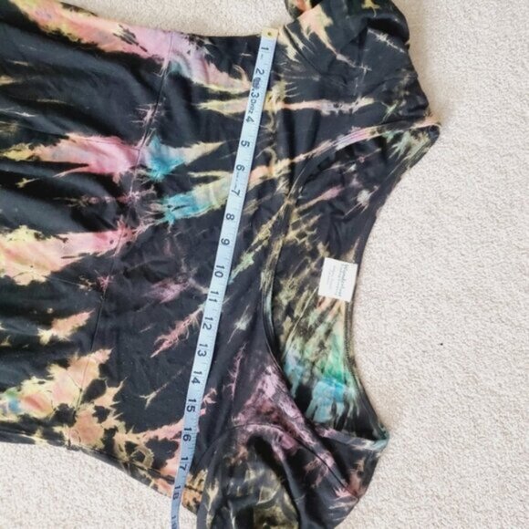 Wanderlust Calgary Boho Artsy Tye Dye Lagenlook Beach Cover Tunic Dress M - Picture 4 of 7